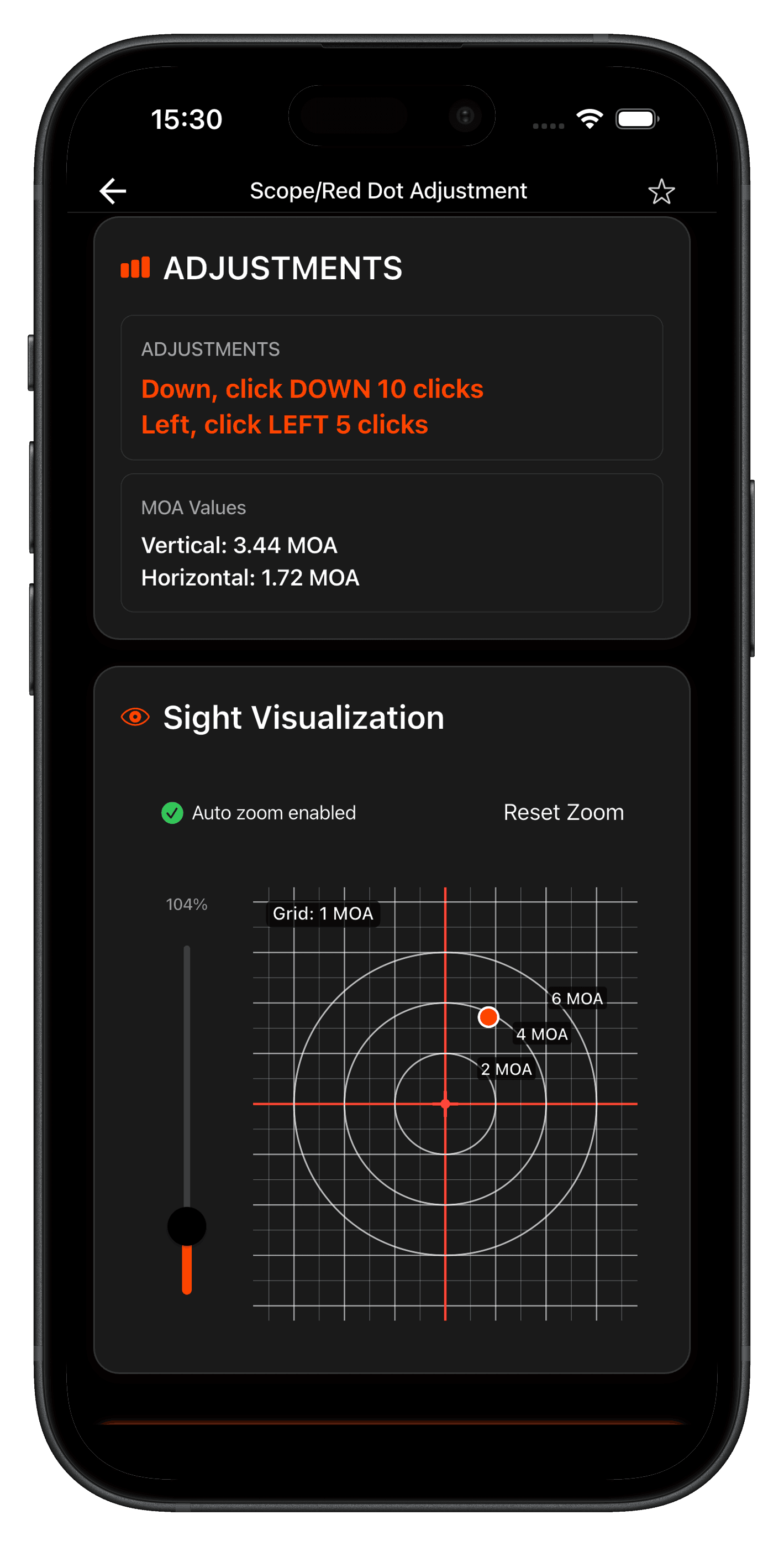 Scope Zeroing Calculator — SC Ballistics (en)