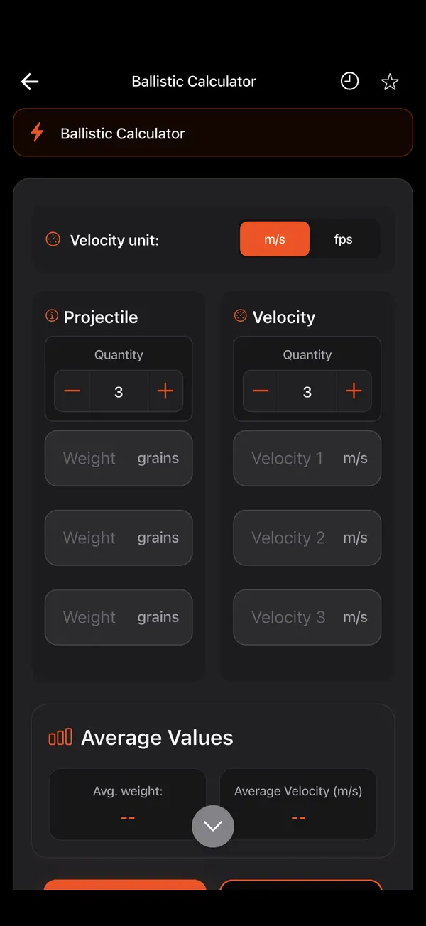 Ballistic Energy Calculator, step 1: Open the tool