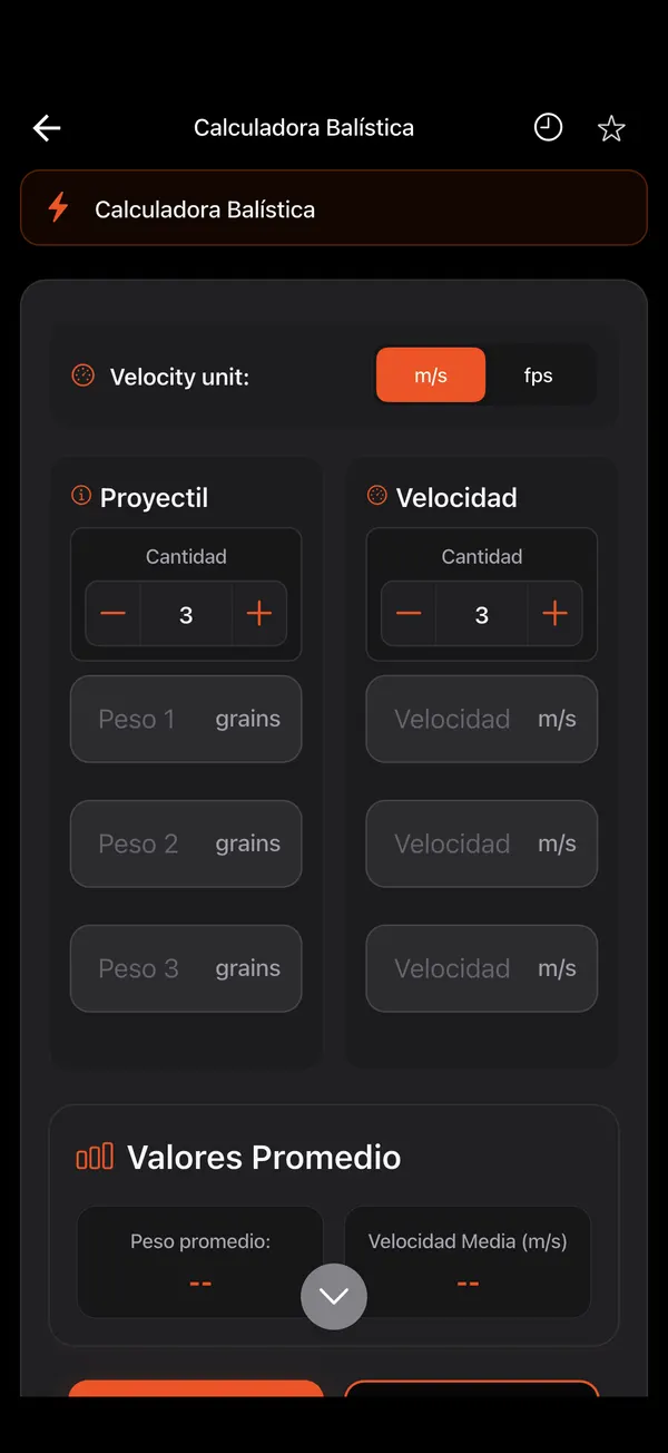 Calculadora de Energía Balística, paso 1: Abre la herramienta
