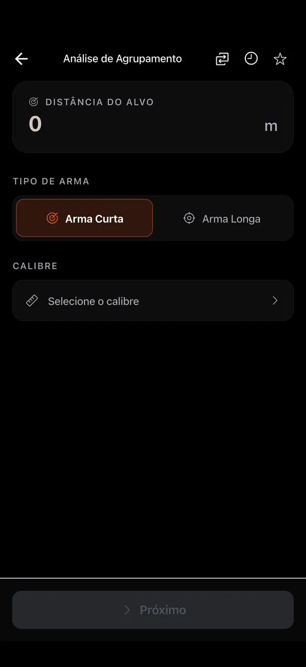 Análise de Agrupamento de Tiros, passo 1: Abra a ferramenta