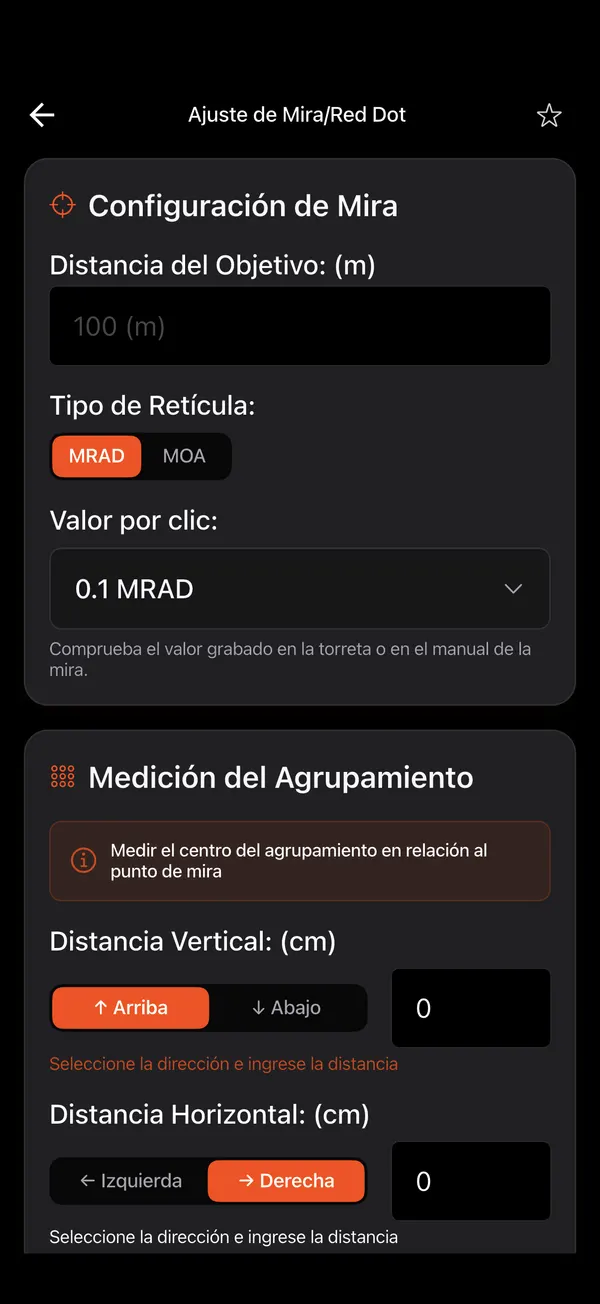 Puesta a Cero de la Mira, paso 1: Abre la herramienta